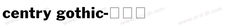 centry gothic字体转换